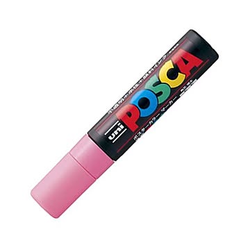 (まとめ) 三菱鉛筆 水性マーカー ポスカ 極太角芯 桃 PC17K.13 1本 【×30セット】