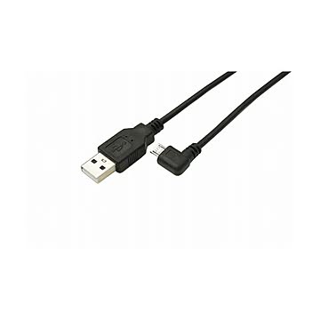 (まとめ)変換名人 USB A to micro右L型100cmケーブル USBA-MCRL/CA100×10セット