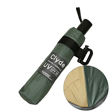 FOLDING UMBRELLA Clyde フォールディングアンブレラ「クレイド」晴雨兼用 日傘 雨傘 折りたたみ傘 折り畳み傘 男女兼用 丈夫 先端が無い