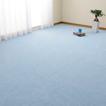 萩原 ミーテ 抗菌カーペット 江戸間3畳 ブルー