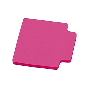(まとめ) ライオン事務器ふせん［リペタ］ 貼ってはがせるインデックスメモ 70×70mm ネオンピンク RL-22 1冊  【×50セット】