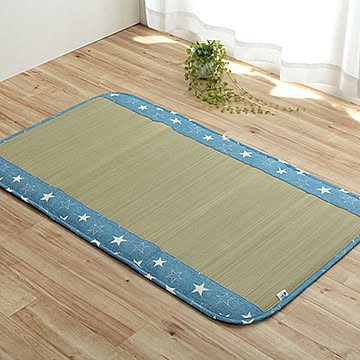 デニムスターベビーマット 70×120cm イケヒコ イケヒコ・コーポレーション イケヒコ・コーポレーション 7555209