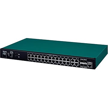 パナソニックLSネットワークス 28ポート PoE給電スイッチングハブ FA-ML24TCPoE+ PN232492