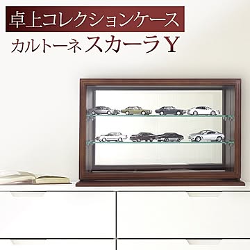 モダン コレクションケース/収納棚 内部背面：ミラー 『カルトーネスカーラ』