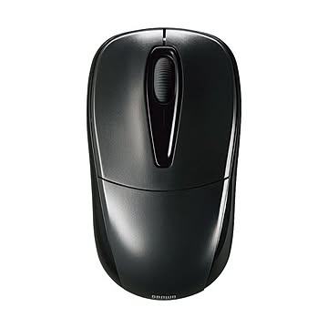 (まとめ) サンワサプライ 静音ワイヤレスマウス 2ボタン ブラック MA-WH123BK 1個 【×5セット】