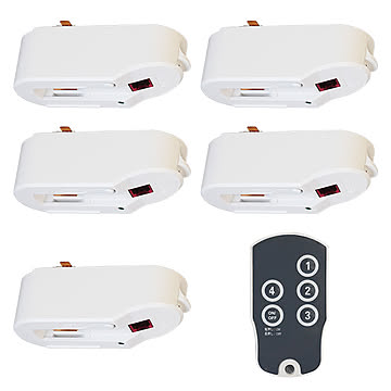 赤外線ダクトレール用変換プラグ リモコン 5個セット JZ003-5 光ノ屋照明