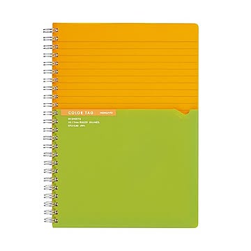 (まとめ) コクヨ ツインリングノート（カラータグ）Bi-COLOR A5 A罫 90枚 イエロー CTス-C30Y 1冊  【×30セット】