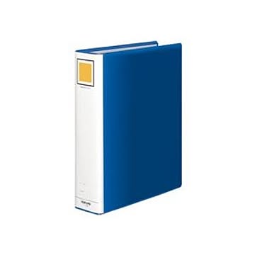 （まとめ）チューブファイル＜エコ＞ 片開き A4タテ 60mmとじ 青 10冊
