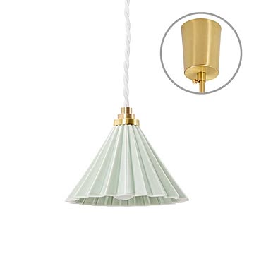 gram eight 1灯 Dripper lamp ペンダントライト マットグリーン 引掛シーリング ホワイトコード