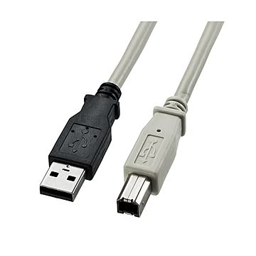 (まとめ)サンワサプライ USB2.0ケーブル KU20-15K×5セット