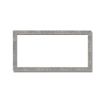 【長方形額】木製額 縦横兼用額 前面アクリル仕様 ■金（銀）長方形額（500×250mm）銀柄紋