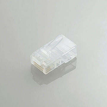 エレコム　ツメの折れないLANコネクタ(Cat5e)　LD-RJ45T10/T 管理No. 4953103737723