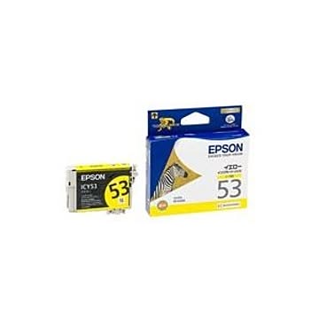 (業務用5セット) EPSON エプソン インクカートリッジ 純正 【ICY53】 イエロー(黄)