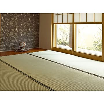 い草 上敷き/ラグマット 高耐久性 長期間使用可 『雅 みやび』 〔リビング ダイニング 客間 仏間〕【代引不可】
