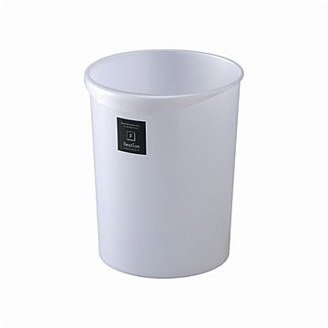 メタリッシュホワイト 丸型ダストボックス 12L 材質PP Nフレクション