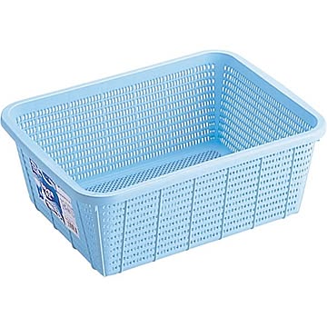 キッチンバスケット/キッチン用品 ブルー 材質：PP メッシュ形状 『HOME＆HOME』【代引不可】