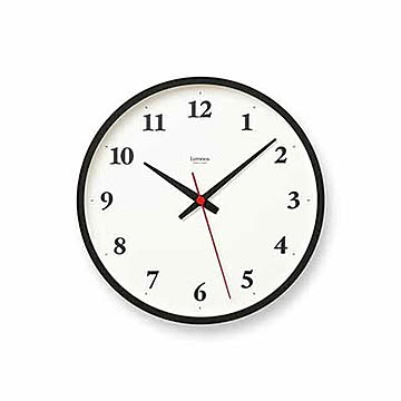 Lemnos レムノス Plywood clock プライウッド クロック LC22-02W (電波時計 / スイープセコンド) 音がしない スイープムーブメント掛時計 掛け時計 ウォールクロック