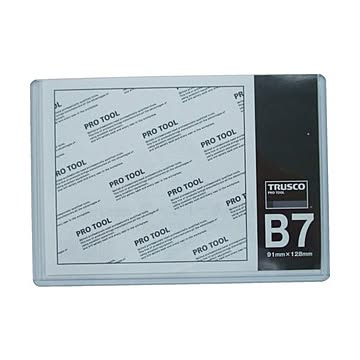 まとめTRUSCO 厚口カードケース B7THCCH-B7 1枚 ×50セット