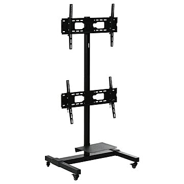 テレビスタンド 組立式 前面 背面 デュアル Deux ONTV0363 幅830x奥行645x高さ1640mm B.Bファニシング