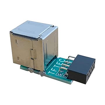 (まとめ)変換名人 M/B アクセサリー ピンヘッダ用 USBコネクタ MB-USB2×10セット