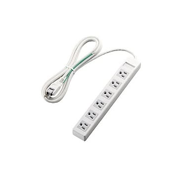 (まとめ)エレコム 3ピンプラグ対応タップ T-T1A-3625WH×3セット