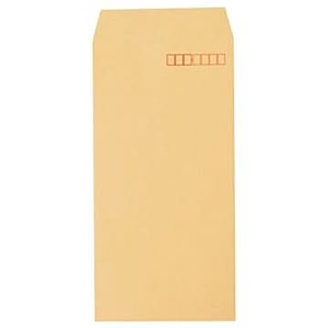 （まとめ） ピース R40再生紙クラフト封筒 テープのり付 長3 70g／m2 〒枠あり 4370 1パック（100枚） 【×10セット】