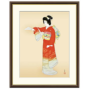 額絵 序の舞 上村松園 61x49.5cm 三幸