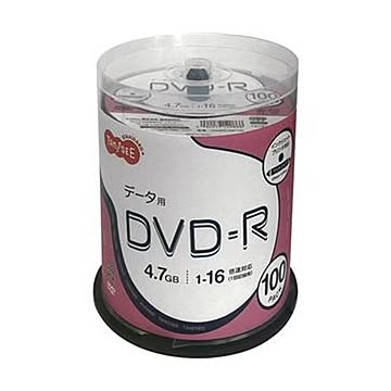 （まとめ）TANOSEE データ用DVD-R4.7GB 1-16倍速 ホワイトワイドプリンタブル スピンドルケース 1パック（100枚）【×5セット】