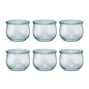 チューリップシェイプ 500ml 6個セット WECK マークスインターナショナル WE-744