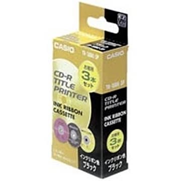（まとめ）カシオ CASIO CR-Rプリンターリボン TR-18BK 黒 3個 ×3セット