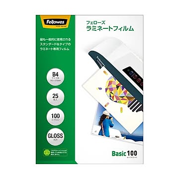 (まとめ) フェローズ ラミネートフィルム B4100μ 5848901 1パック(25枚) 【×10セット】