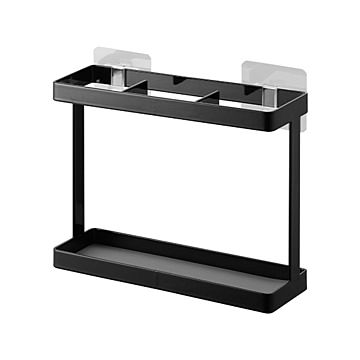 tower/タワー(山崎実業) フィルムフックラップホルダー Self Adhesive Wrap Holder ラップスタンド アルミホイル 壁面 収納 キッチン 整理整頓