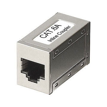 サンワサプライ RJ-45中継アダプタ(カテゴリ6A STP) ADT-EX-6ASTP 管理No. 4969887753668