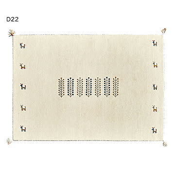 ギャッベ ラグ GABBEH インド製 140x200cm 萩原