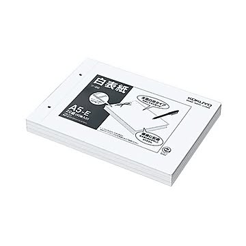 (まとめ) コクヨ 白表紙 A5ヨコ 2穴 ツ-96 1パック(20組40枚)  【×10セット】
