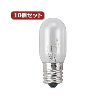 （まとめ）YAZAWA ミシン球 T22 E17 25W クリア10個セット T221725CMISINEX10【×2セット】