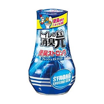 （まとめ）小林製薬 トイレの消臭元 便臭ストロングフレッシュEXクリア 400ml 1個【×20セット】