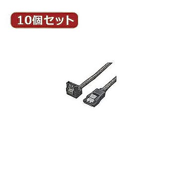 変換名人 10個セット SATA6Gbケーブル I-Lロック付 90 SATA6-ILCA90X10 管理No. 4589452953042