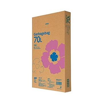 （まとめ）TANOSEE ゴミ袋エコノミー乳白半透明 70L BOXタイプ 1箱（110枚）【×10セット】