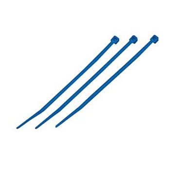 （まとめ）結束バンド ケーブルタイ（カラー） 【長さ100mm/100本入×10セット】 ブルー(青) マーベル MCT-100BE