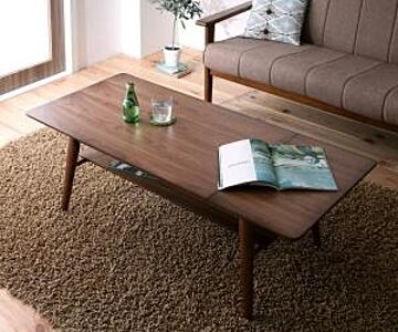 ノイエ 天然木北欧デザインエクステンションテーブル W90-120 ブラウン