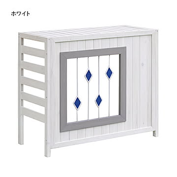 室外機カバー 組立式 ステンドグラス AC-DG930 幅930x奥行390x高さ800mm 住まいスタイル