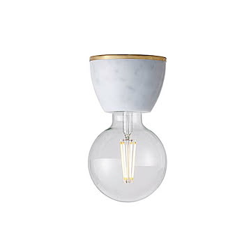 Marble-ceiling light マーブルシーリングライト (電球別売) AW-0652Z シーリングランプ 天井照明 LED対応 〜60W×1灯 大理石 真鍮