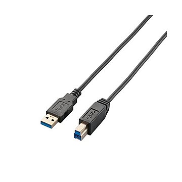 【5個セット】エレコム USB3.0ケーブル/A-Bタイプ/スリム/1.5m/ブラック USB3-ABX15BKX5