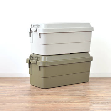 Risu TC50 トランクカーゴ 収納ボックス 50L グリーン＆グレー