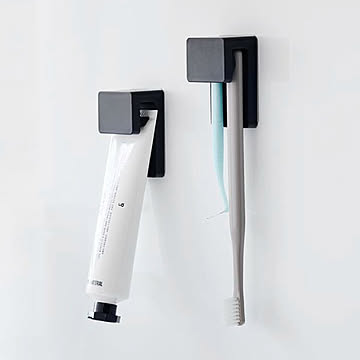 山崎実業 フィルムフック差し込み式歯ブラシ＆チューブホルダー タワー tower