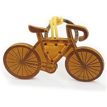LA CUOIERIA（ラ・クオイエリア） ハンドメイド 本革 キーホルダー 自転車