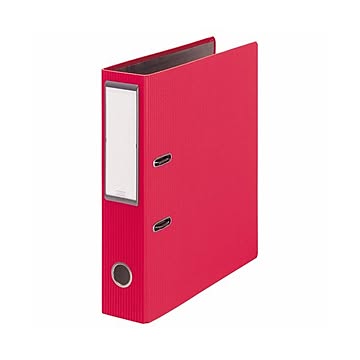 （まとめ）ライオン事務器レバーアーチファイル(アコルデ) A4タテ 2穴 470枚収容 背幅71mm レッド No.83CL 1冊 【×3セット】