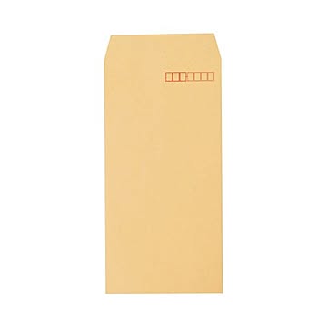 (まとめ) ピース R40再生紙クラフト封筒 テープのり付 長3 70g／m2 〒枠あり 4370 1パック（100枚）  【×30セット】