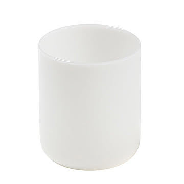 ideaco イデアコ milk glass HAKU medium / 2pcs ミルクガラス ハク ミディアム 2個セット 食器 アメリカ ヴィンテージ インテリア コップ スタッキング 薄口